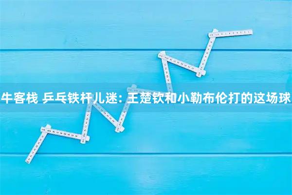 牛客栈 乒乓铁杆儿迷: 王楚钦和小勒布伦打的这场球